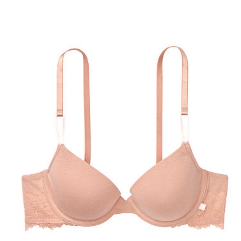 Two NWT Sexy tee lightly lined cotton Demi bras